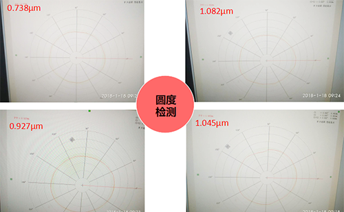 圓度儀檢測數據